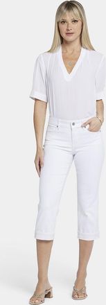 NYDJ Marilyn Straight Crop Jeans In Cool Embrace Denim | Optisch Wit