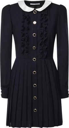 Alessandra Rich Shirt Kleedjes - Dames - Shirt Kleedjes - Blauw - S - Kleedjes