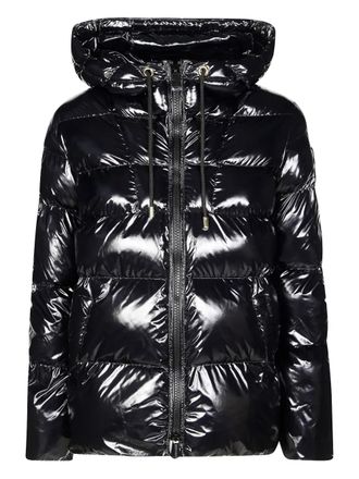 Pinko Eleodoro Caban hooded puffer jacket - women - Polyamide/Polyurethane/Polyamide/Polyester - 40 - Black