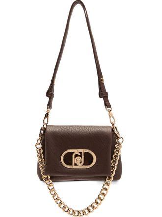 Liu Jo small LaPuffy logo-plaque chain-strap shoulder bag - women - Polyurethane Resin/Polyester/Polyester - One Size - Brown