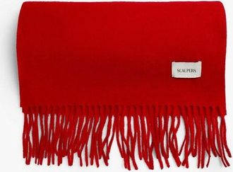 Scalpers Vagham - Sciarpa basic rossa-Rosso