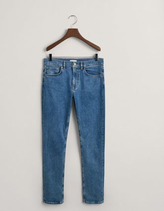 GANT Teens Teen Boys Slim Fit Jeans (170) MID BLUE