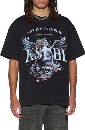 Ksubi Spirit Ekcess Graphic T-Shirt in Charcoal at Nordstrom, Size Xx-Large