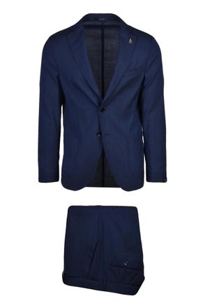 Paoloni Mens Classic Suit - Blue