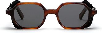 L.G.R Zanzibar Flap L.G.R for Sease 6723 Mens Sunglasses Tortoiseshell Size 48