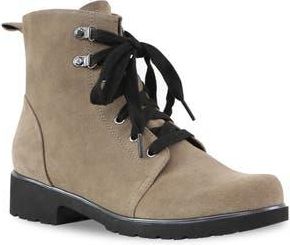 Munro Hartley Combat Boot in Almond Suede at Nordstrom Rack, Size 6.5
