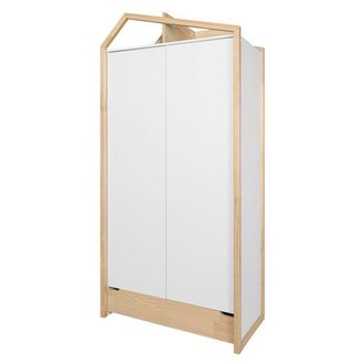 OEM Armoire 2 Portes Bellamy Juliette Blanc Et Bois