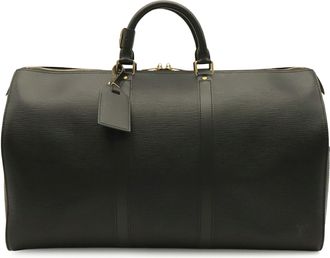 Louis Vuitton Black Noir Epi Leather Boston Bag (Pre-Owned)
