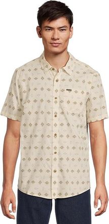 Volcom Trusted Short Sleeve Woven Mens Clothing White Print : 2XL, Cotton