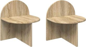 vidaXL Mesita De Noche 2 Uds. Roble Sonoma 40 X 35,5 X 45,5 Cm Vidaxl