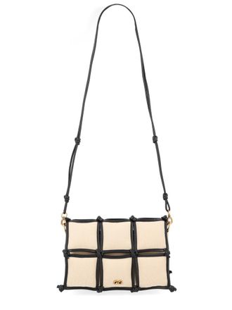 Cult Gaia Gaia Puff Grid Padded Shoulder Bag
