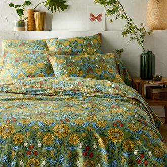 La Redoute Interieurs Dekbedovertrek in katoensatijn, Johanna