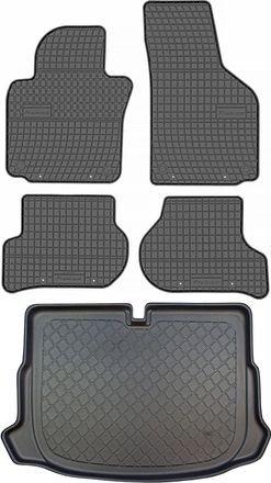 OEM Volkswagen Scirocco Iii Coup&eacute; De 06.2008 A 2017. Juego: Alfombrillas De Goma Para Coche + Alfombrilla Para Maletero