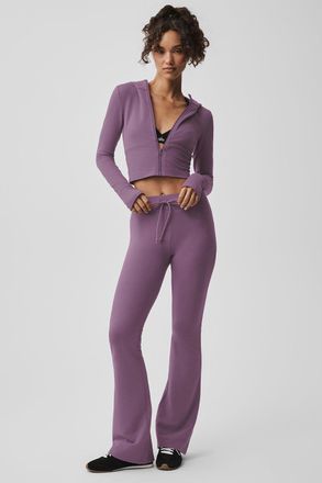 Alo | Sway Bootcut Sweatpant in Plum Kiss Purple, Size: Medium