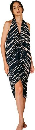 Pink Haley Beach Hand-Dyed Sarong in Black at Nordstrom