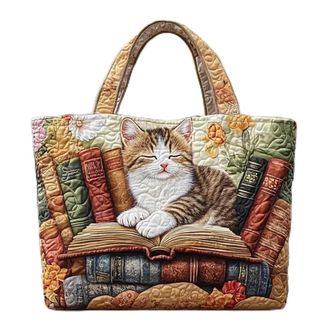 Generic Vintage Quilted Tote Bag for Women Large Cotton Puffer Shoulder Bag Ideal Valentines or Mothers Day Gift for Her Lightweight Floral Handbag for Spring