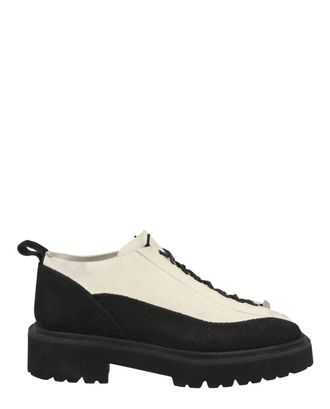 Ferragamo Mens Atlante Suede Two-Tone Ankle Boots In Black/white