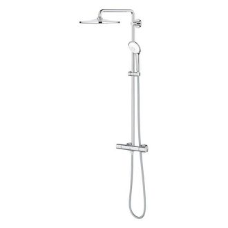 GROHE Euphoria Regendoucheset Opbouw - hoofddouche 31cm - handdouche rond - thermostatisch - chroom