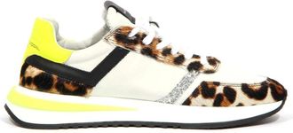Philippe Model Low Leopard Sneakers - Dames - Sneakers - Veelkleurig - 40 EU - Leer - Schoenen