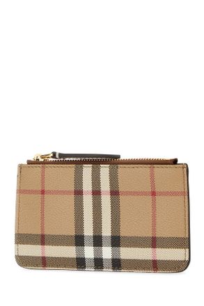 Burberry 8070420 A7026 Archivebeige Polyurethane Polyester Cotton Portafogli Wallet