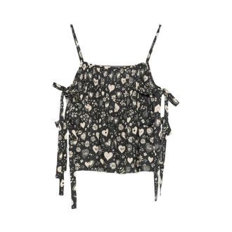 R13 Sleeveless Tops, female, Black, Size: XS Wr570 R705B Top