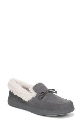 Vionic Claribel Faux Shearling Lined Slipper in Steel Grey at Nordstrom Rack, Size 10