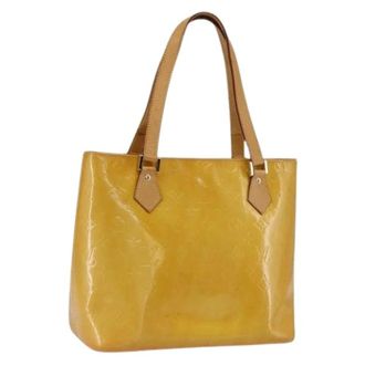 Louis Vuitton Pre-owned Tote Bags, female, Yellow, Size: ONE SIZE Pre-owned Vintage Patent Leather Hand Bag