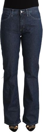 Gianfranco Ferre Cotton Mid Waist Fla Womens Jeans