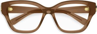 Gucci Occhiali cat-eye - Marrone