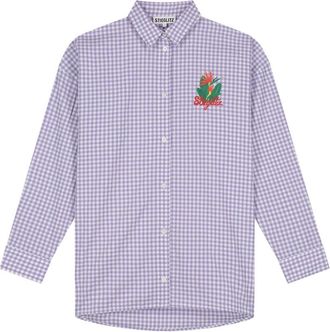 STIEGLITZ Stieglitz, Dames, Blouses & Shirts, Paars, Maat: XS Katoen