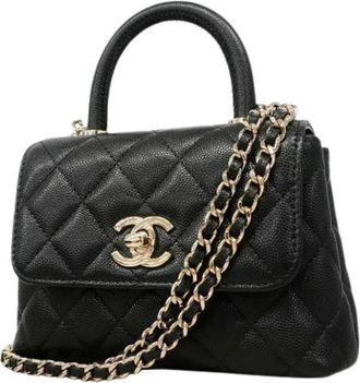 Chanel Pre-owned Vintage Handbag - Dames - Vintage Handtas - Zwart - ONE Size - Vintage