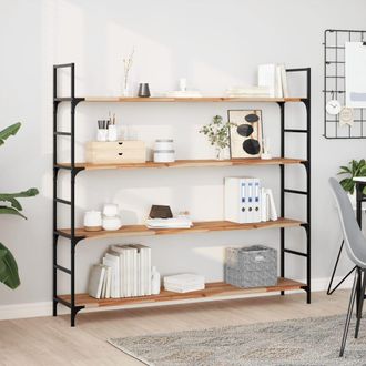 Berkfield Home Floating Shelves 3 pcs 120x30x2 cm Oil Finished Solid Wood Acacia in Brown | Size: 120 x 30 x 2 cm