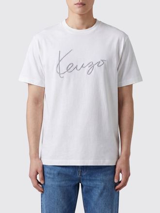 Kenzo T-shirt in cotone con logo a contrasto