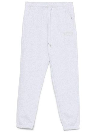 DKNY m&eacute;lange-effect track pants - women - Polyester/Cotton - L - Grey