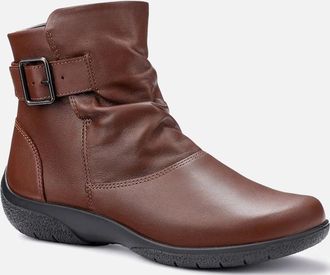 Hotter Womens Rumour Extra Wide FIt Ankle Boots - Brown - Size: 7.5