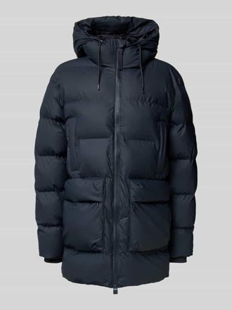 Rains Steppjacke mit Zweiwege-Reißverschluss in Marine, Größe XL