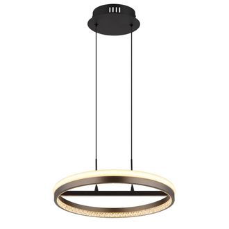 Globo Lighting Globo - L&aacute;mpara Colgante - Della - Negro - Metal - &Oslash; 40cm - Led
