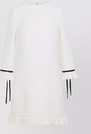 Valentino wool mini dress ribbon detail