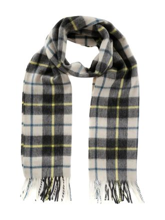 Begg x Co checked wool scarf - men - Wool - One Size - Black