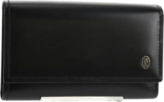 Cartier Pre-owned Accessories, female, Black, Size: ONE SIZE Pre-owned Leather Key-holder