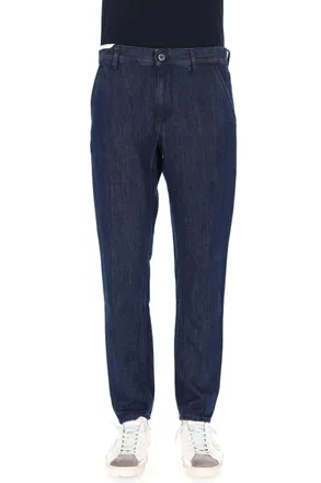 Pantaloni Torino Indie Tapered Cotton-Linen Jeans