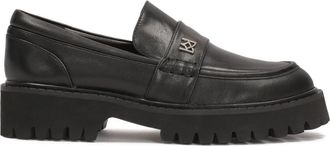 Kazar Zwarte halfschoenen op een geprofileerde zool. Dit product valt groot uit. - Dames - Loafers - Zwart - 39 EU - Leer - Schoenen