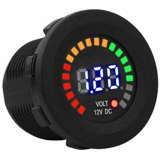 OEM Probador De Volt&iacute;metro Led, Comprobador De Voltaje, Comprobador De Voltaje Con Pantalla Led De 12 V, Con Sistema De Giro Y Bloqueo Para Barcos, Veh&iacute;cu