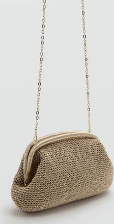 Mango Borsa pochette lurex oro - Donna - Taglia unica - MANGO