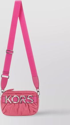 Michael Kors logo quilted camera bag with adjustable strap