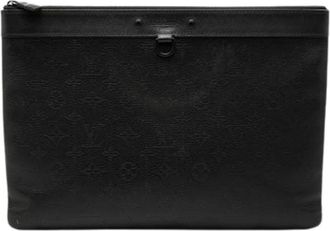 Louis Vuitton Pre-owned The Discovery Pochette - Dames - Vintage Clutch - Zwart - ONE Size - Leer - Vintage