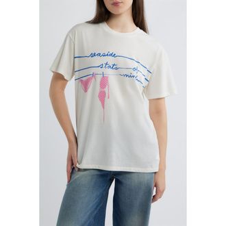 Vinyl Icons Seaside Bikini Graphic T-Shirt in Marshmallow at Nordstrom, Size X-Small