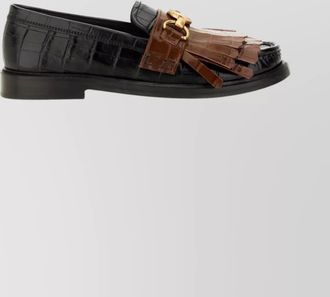 Moschino leather loafers