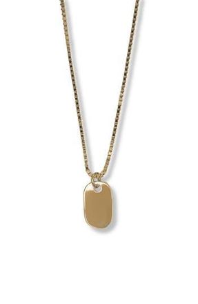 Argento Vivo Mens Tag Necklace in Gold at Nordstrom Rack