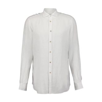Boglioli Klassieke Witte Linnen Overhemd - Heren - Casual Overhemden - Wit - 3XL - Linnen - Overhemden